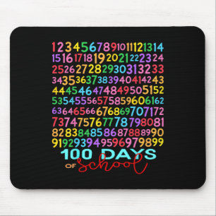 Funny Math Numbers 100th Day Of School Teacher Kid Mouse Mat
