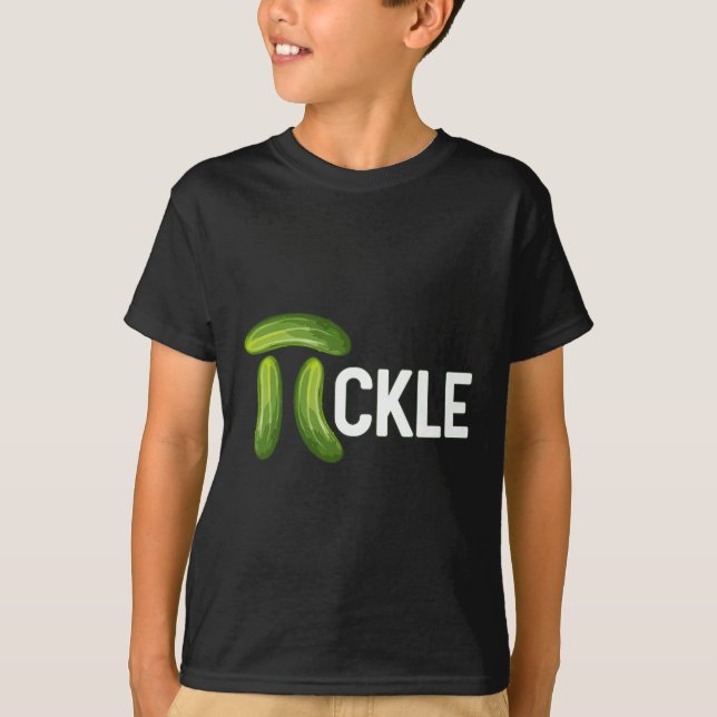Funny Math Pi Geometry Trigonometry Pickle  T-Shirt (Front)