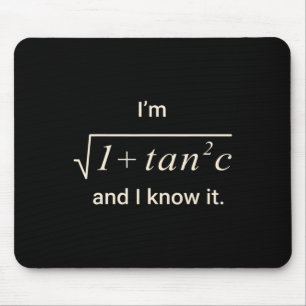Funny Math Pun Tee – I M Sec C Trigonometry Teache Mouse Mat