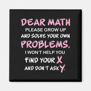 Funny Math Quote Magnet