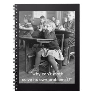 Funny math quote notebook
