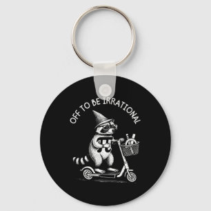 Funny Math Racoon Pi Day Irrational Pun Scooter Key Ring