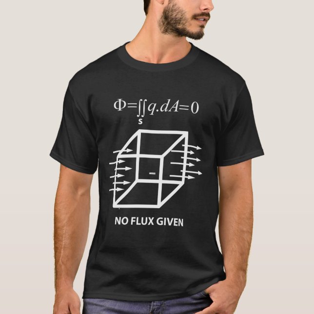 Funny Math Science Electrical Engineer Gauss Law F T-Shirt (Front)