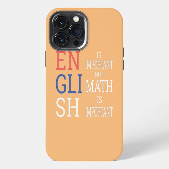 Funny Math Science Nerd Teacher Idea Birthday  iPhone Case (Back)