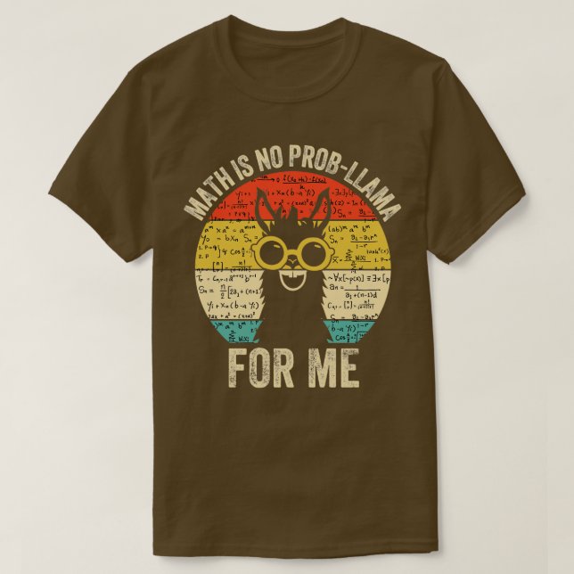 funny math teacher 1  T-Shirt (Design Front)