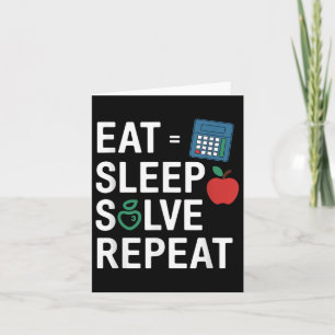 Funny Math Teacher Algebra Cl Back To School  Card