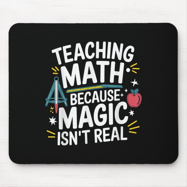 Funny Math Teacher Algebra Lover Back To School  Mouse Mat (Front)