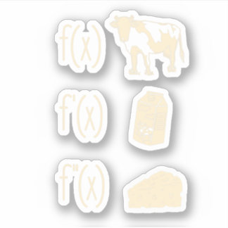 Funny Math Teacher Art For Women Cow Milk Cheese F