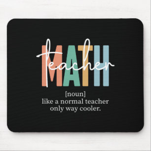 Funny Math Teacher Definition For Women And Men Mouse Mat