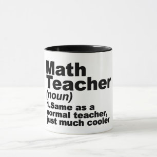 Funny Math Teacher Definition Mug