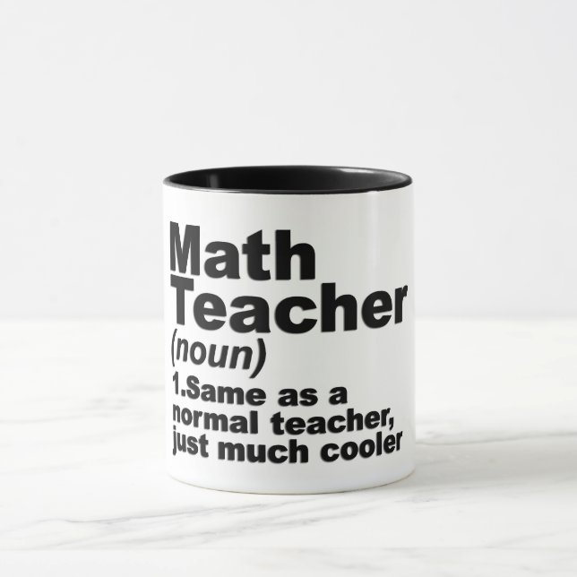 Funny Math Teacher Definition Mug (Center)