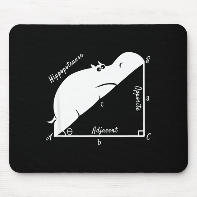 Funny Math Teacher,funny Hiptenuse,geometry Teache Mouse Mat (Front)
