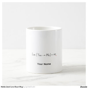 Funny Math Teacher Gift Limit Personalised Mug