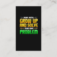 Funny Math Teacher Homework Mathematics Problems