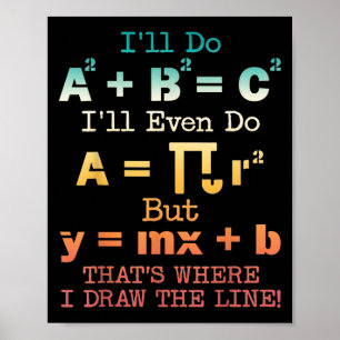Funny Math Teacher Joke Funny Best Math Quotes  Poster