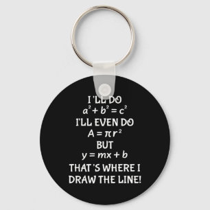 Funny Math Teacher Joke Men Women Fun Best Math Qu Key Ring