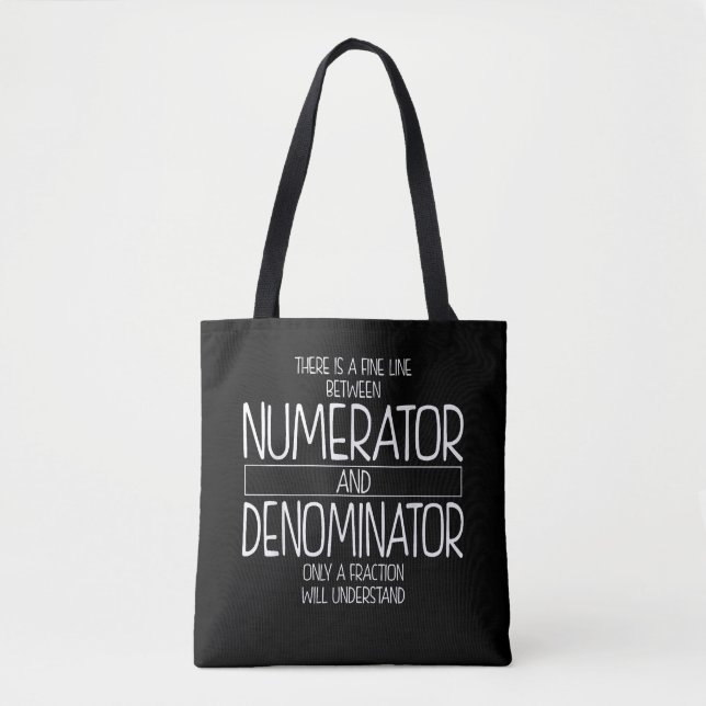 Funny Math Teacher Joke Men Women Fun Best Math Tote Bag (Front)