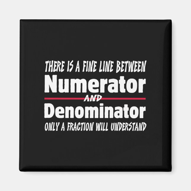 Funny Math Teacher Joke Men Women Fun Student Quot Magnet (Front)