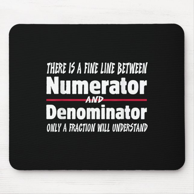 Funny Math Teacher Joke Men Women Fun Student Quot Mouse Mat (Front)
