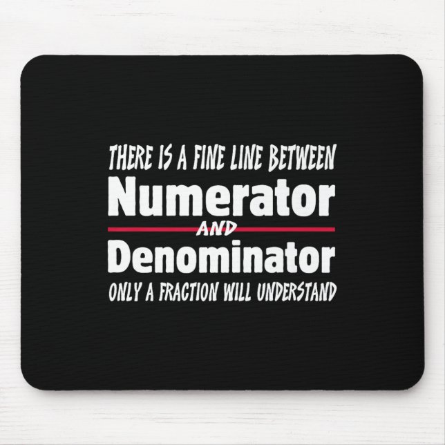 Funny Math Teacher Joke Men Women Fun Student Quot Mouse Mat (Front)