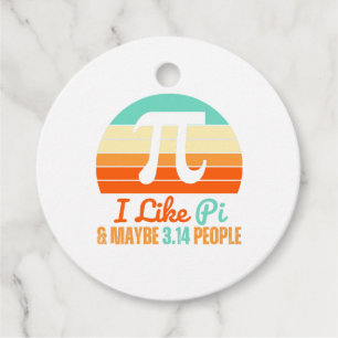 Funny Math Teacher March 14th Pi Day Merch I Like  Favour Tags