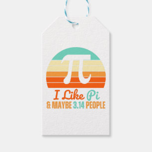Funny Math Teacher March 14th Pi Day Merch I Like Gift Tags