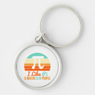 Funny Math Teacher March 14th Pi Day Merch I Like  Key Ring