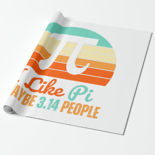 Funny Math Teacher March 14th Pi Day Merch I Like Wrapping Paper