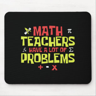 Funny Math Teacher   Math Joke   Custom Name Mouse Mat