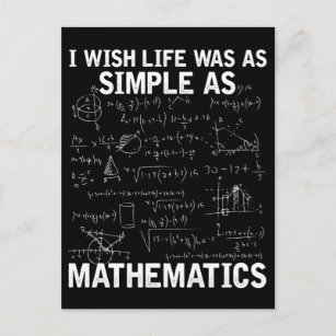 Funny Math Teacher Mathematics Nerd Postcard