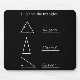 Funny Math Teacher Name The Triangles Joke Humorou Mouse Mat