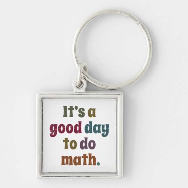 Funny Math Teacher Saying Mathematics Lover Gift Key Ring (Front)