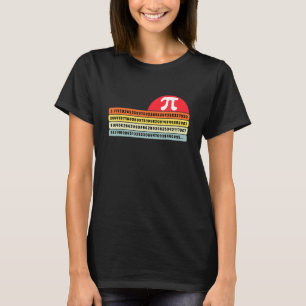 Funny Math Teacher Student Geek Retro Vintage Suns T-Shirt