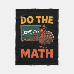 Funny Math Teacher Thanksgiving 67 Meme Do The Mat Fleece Blanket