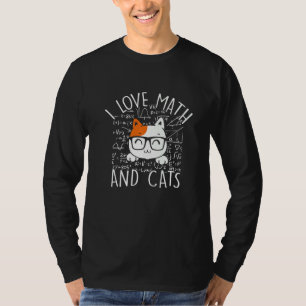 Funny Math Tees I Love Math And Cats