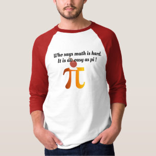 Funny Math Wiz, Wordplay Pi Pun As Easy As Pie Pi T-Shirt