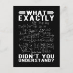 Funny Mathematician Physicis Teacher Science Nerd Postcard<br><div class="desc">Funny Mathematician Physicis Teacher Science Nerd . Funny Math Physics Lover.</div>