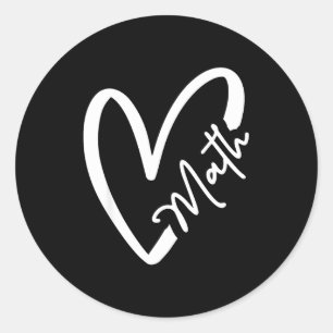 Funny Mathematician Teacher Kids Physicist I Love  Classic Round Sticker