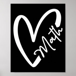 Funny Mathematician Teacher Kids Physicist I Love Poster