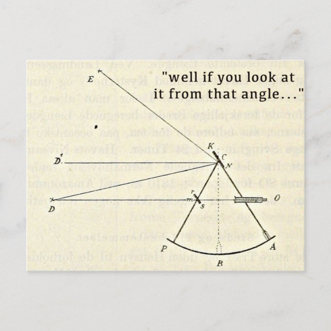 Funny Maths Greetings Card, Humourous Birthday Postcard (Front)