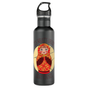 Funny Matryoshka Russian Nesting Dolls 710 Ml Water Bottle