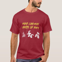 Funny "May Contain Traces of Nuts" T-shirt