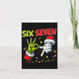 Funny Mean Guy Christmas Viral 6 7 Six Seven Meme Card