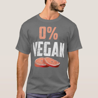 Funny Meat Eater 0 Vegan BBQ T-Shirt