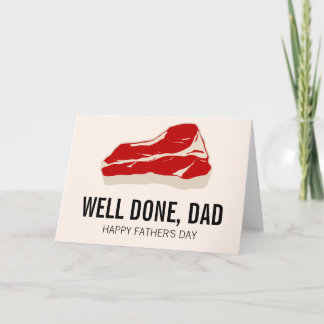 Funny Meat Father' Day Card