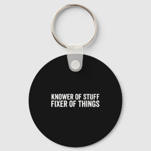 Funny Mechanic Dad Humor Knower Of Stuff Fixer Of  Key Ring