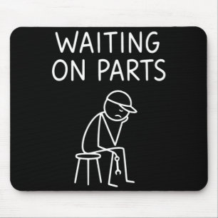 Funny Mechanic Design Men Auto Car Repair Waiting Mouse Mat