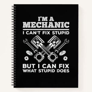 Funny Mechanic for Men Dad Car Auto Diesel Automob Notebook