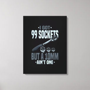 Funny Mechanic Gift For A Car Mechanic Canvas Print