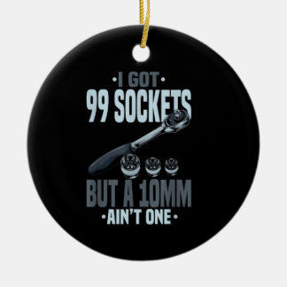 Funny Mechanic Gift For A Car Mechanic Ceramic Tree Decoration